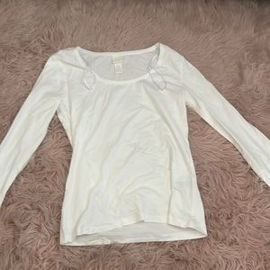 plain white long sleeve shirt never been worn. size US m